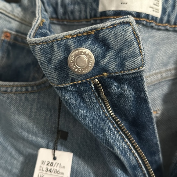 NWT TopShop Mom High Waisted Tapered Leg Jeans - Picture 12 of 15